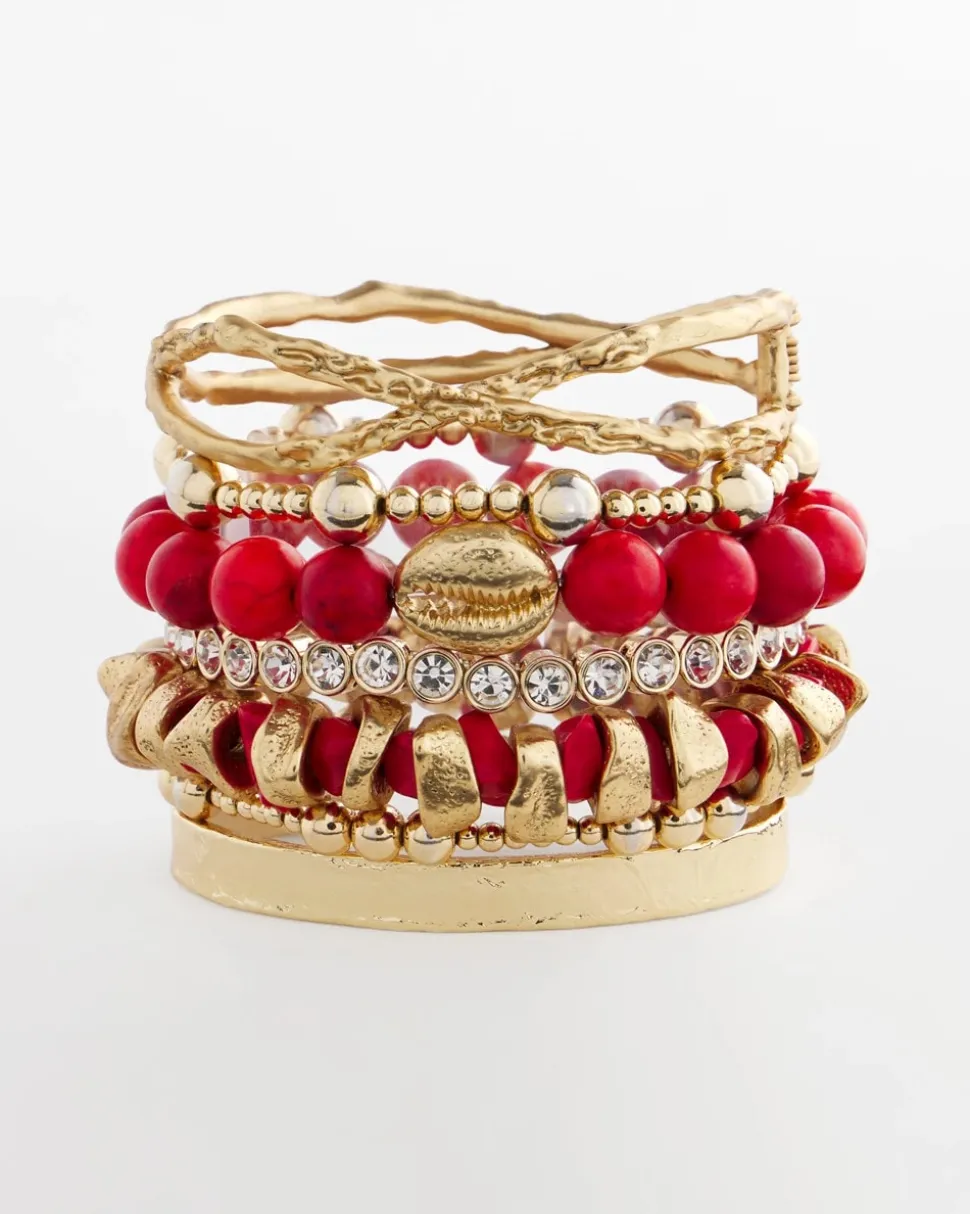 Goldtone Flexible Cuff Bracelet
