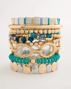 Goldtone Open Link Toggle Bracelet