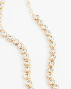 Goldtone Tennis Necklace