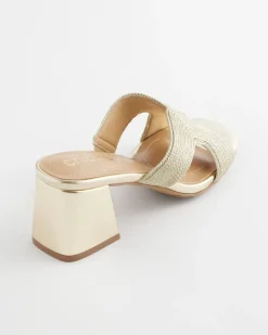 Gold Verona Block Heels