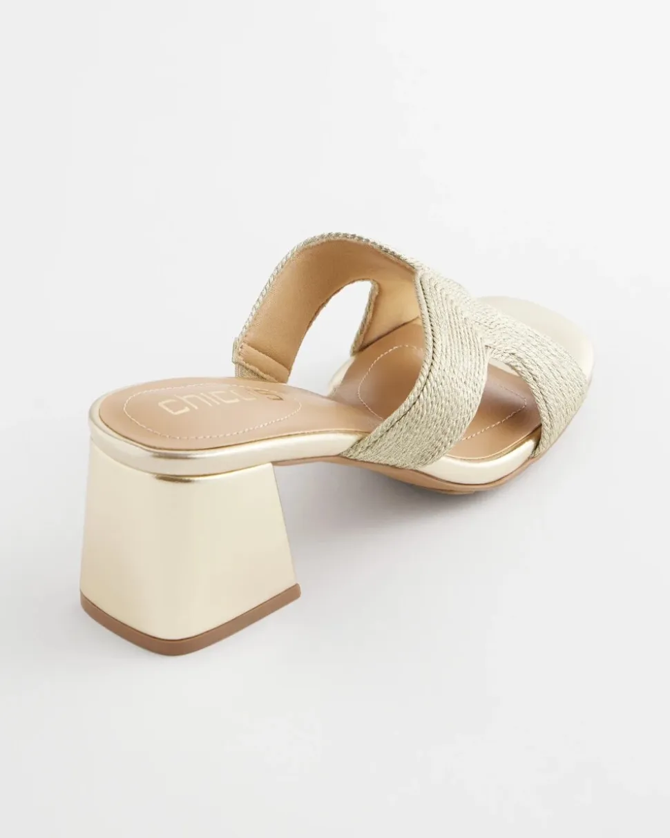 Gold Verona Block Heels