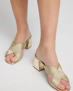Gold Verona Block Heels