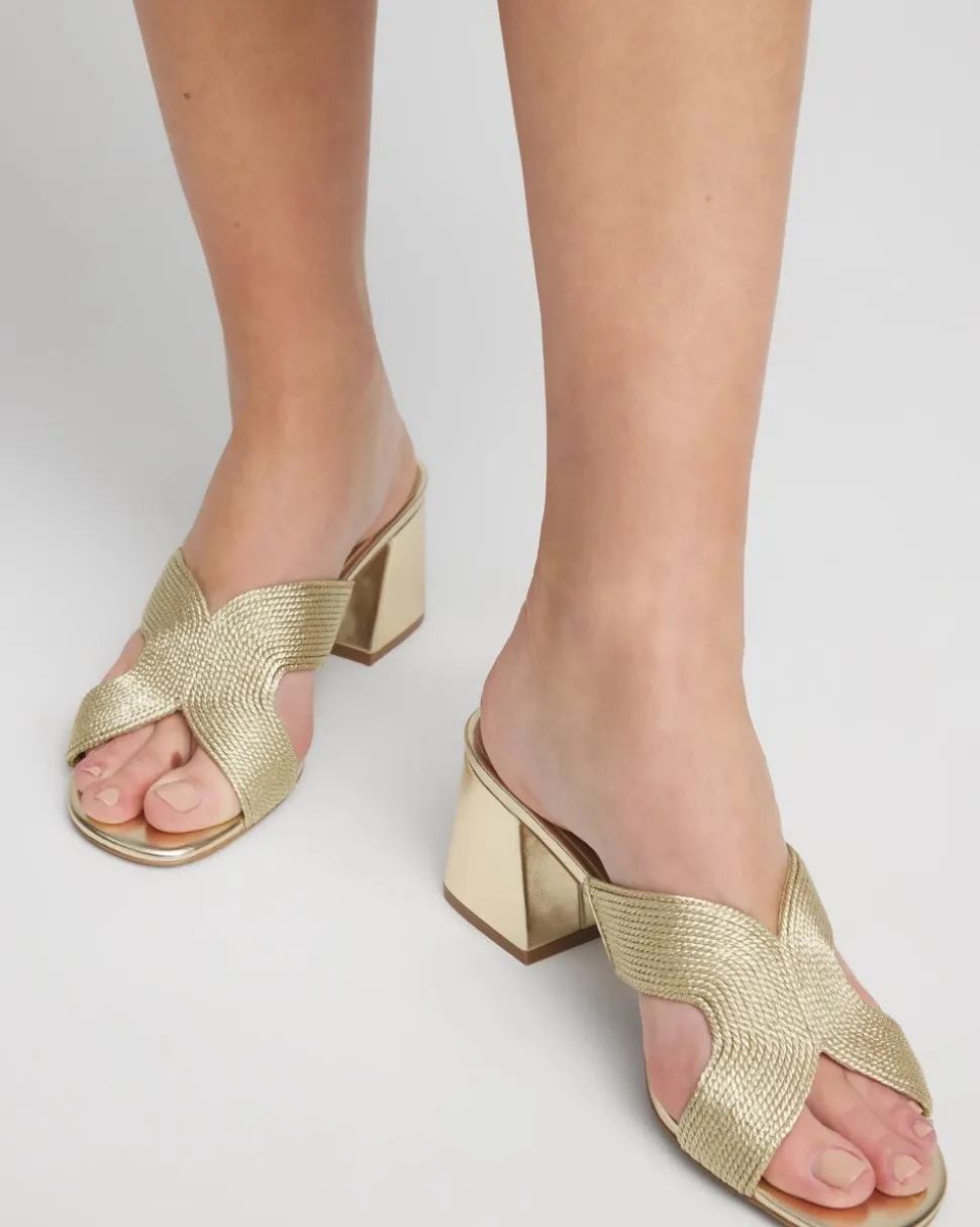 Gold Verona Block Heels