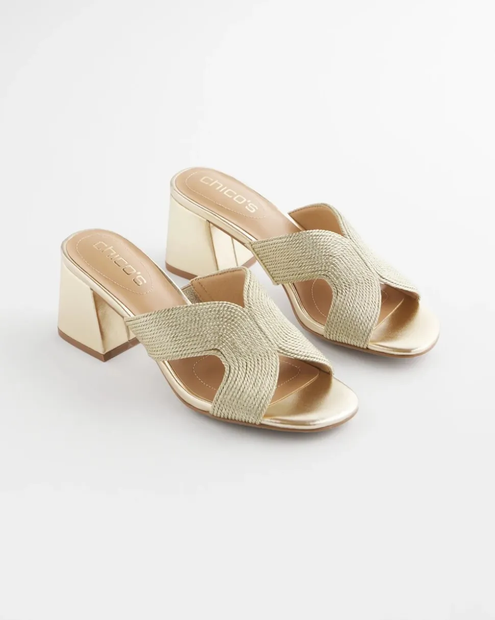 Gold Verona Block Heels
