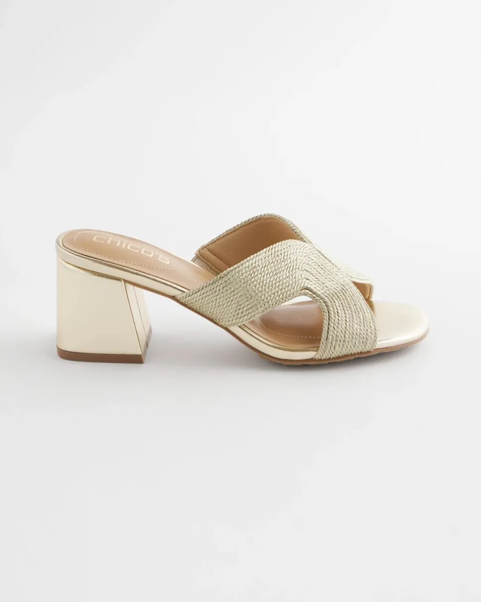 Gold Verona Block Heels