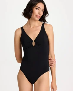Gottex Beyond Time V-Neck One-Piece Swimsuit