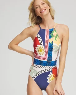 Gottex Positano High-Neck One-Piece Swimsuit
