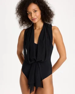 Gottex Yuri Flower Mesh One Piece Swimsuit