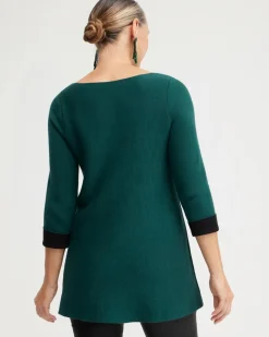 Green Double Knit Pullover Sweater