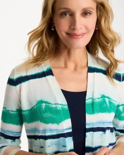 Grotto Striped Summer Romance Cardigan