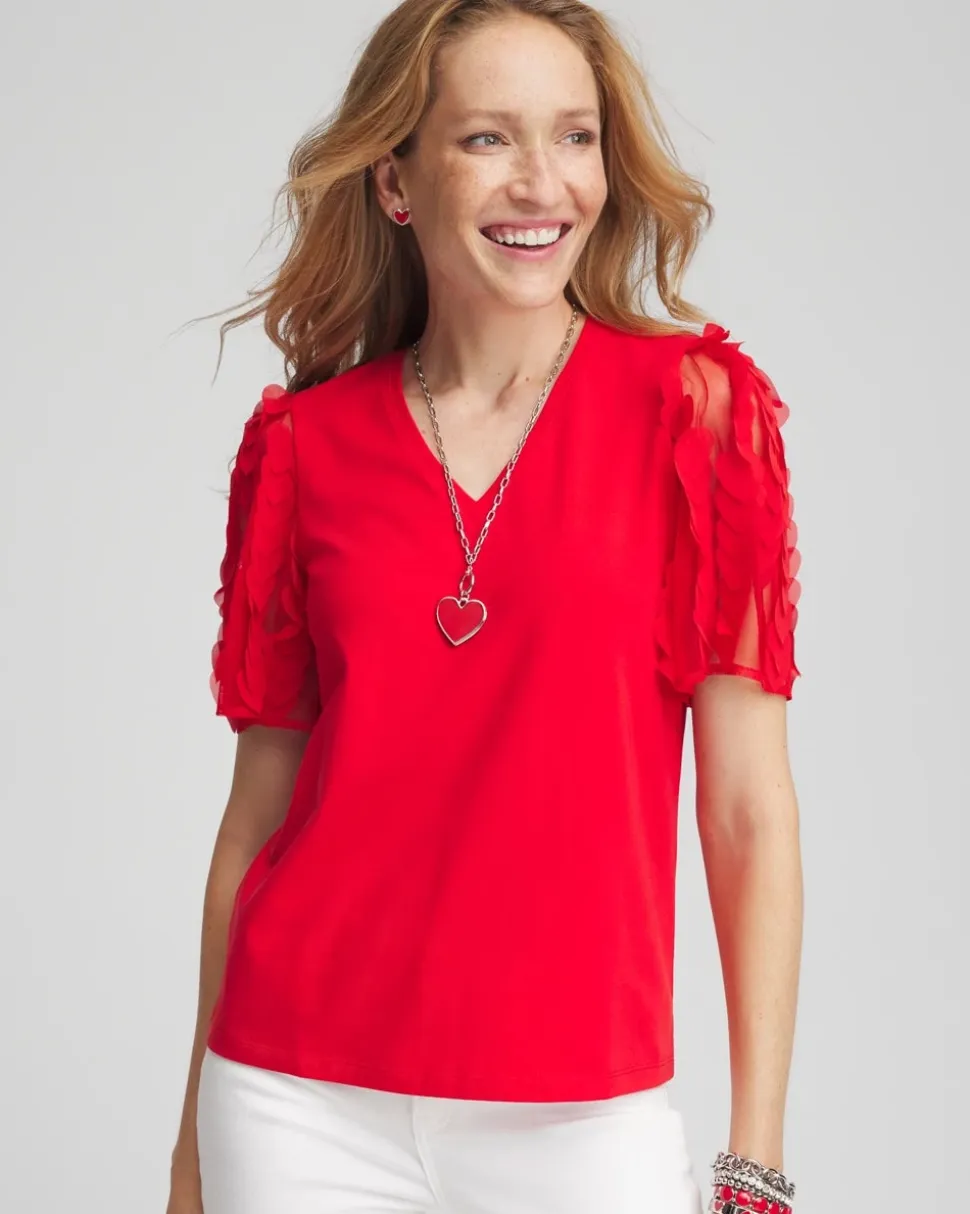 Handmade Applique V-Day Tee