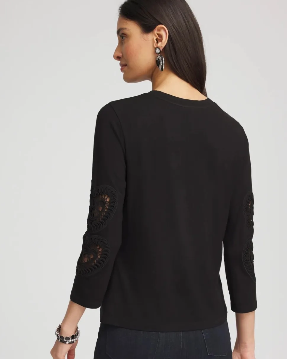 Heart Sleeve Detail Tee