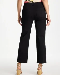 High Hem Straight Crop Pants