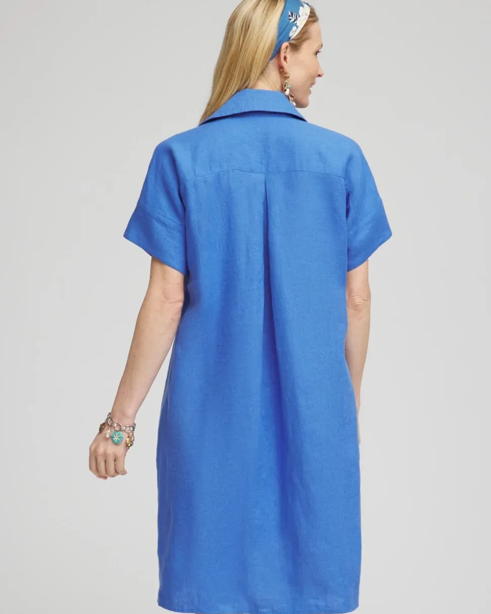 High-low Linen Shirtdress
