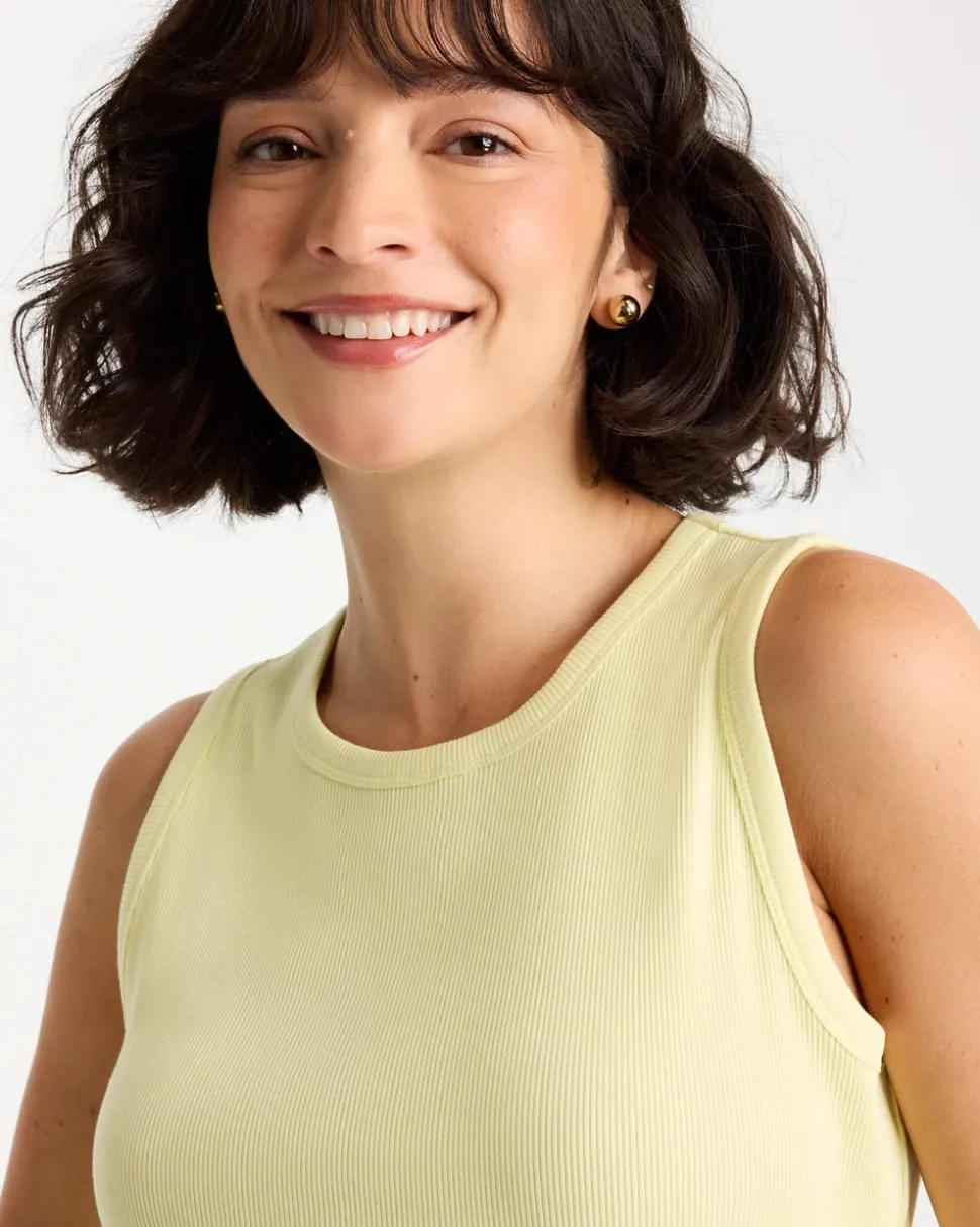 High Neck Rib Tank
