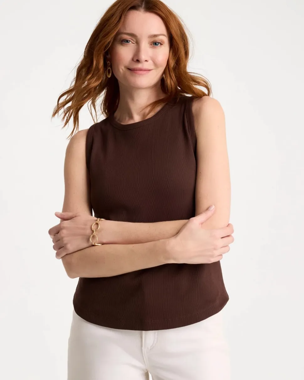 High Neck Rib Tank