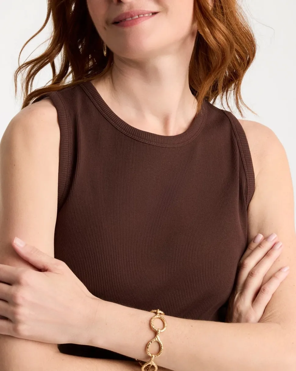 High Neck Rib Tank