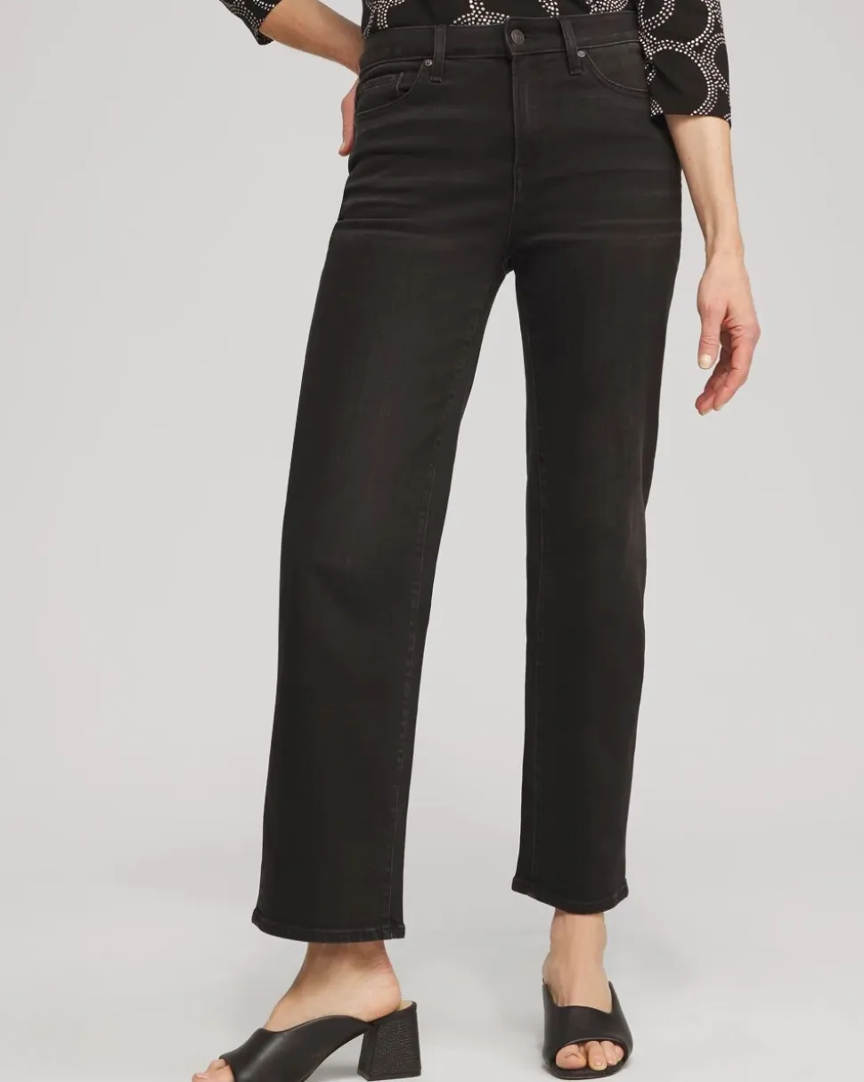 High Rise Straight Jeans