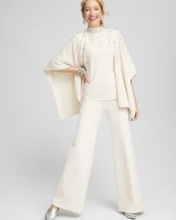 High Rise Wide Leg Ponte Pants