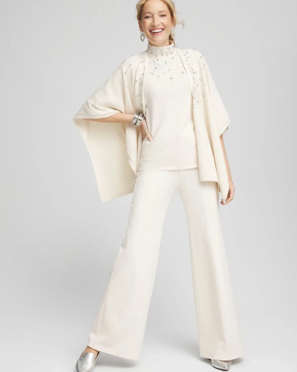 High Rise Wide Leg Ponte Pants