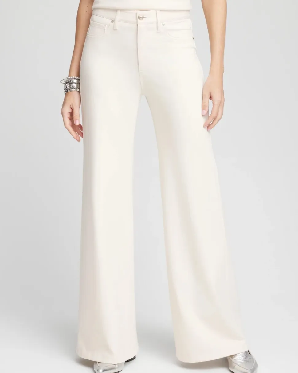 High Rise Wide Leg Ponte Pants