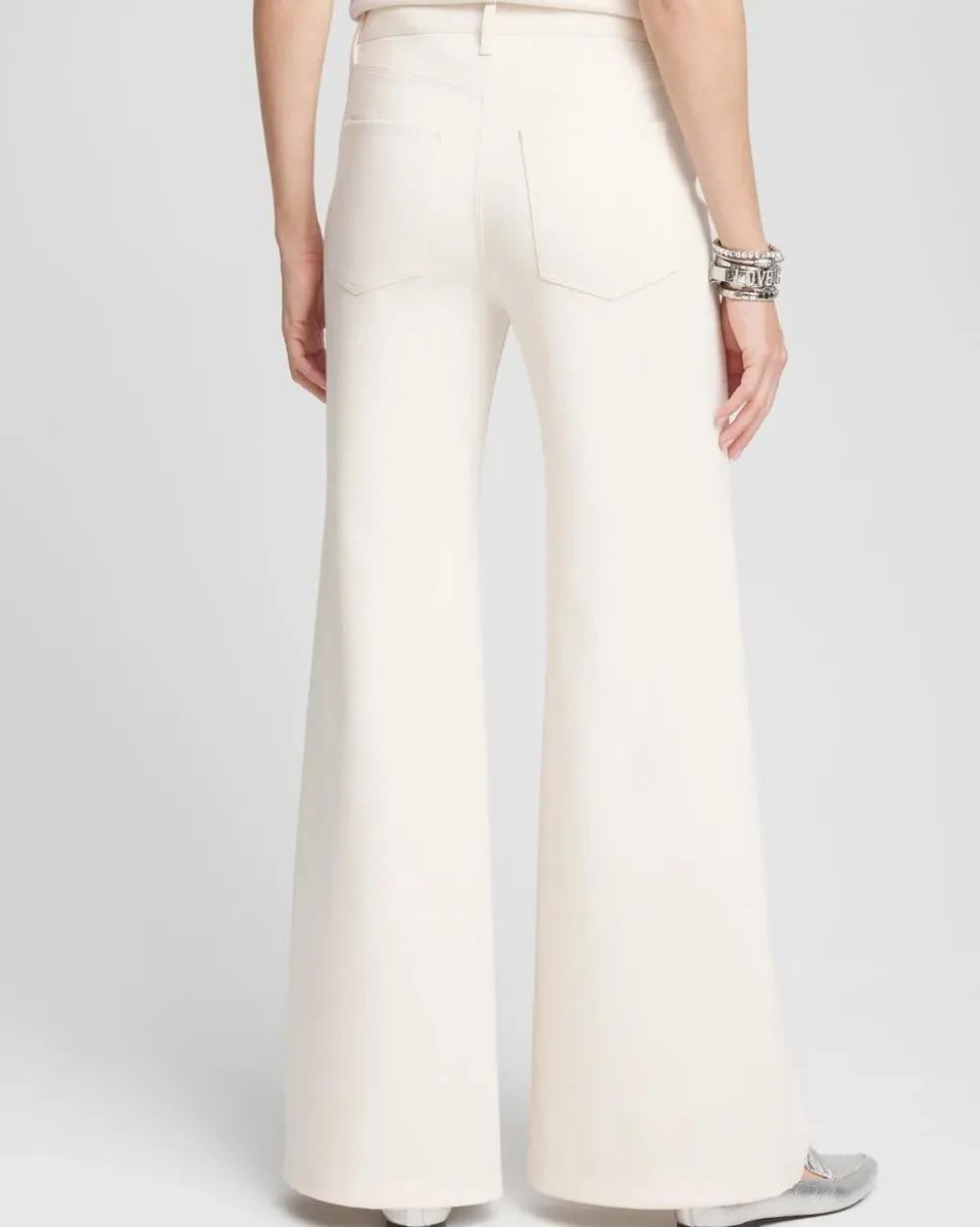 High Rise Wide Leg Ponte Pants