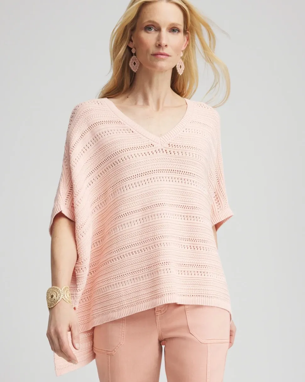 Hi-Lo Hem V-Neck Poncho