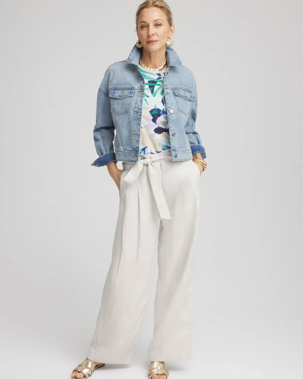 Hollywood Waist Belted Linen Pants