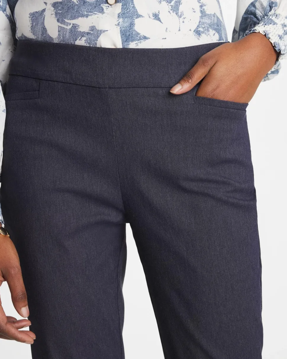 Indigo Brigitte™ Slim Pull-On Ankle Pants