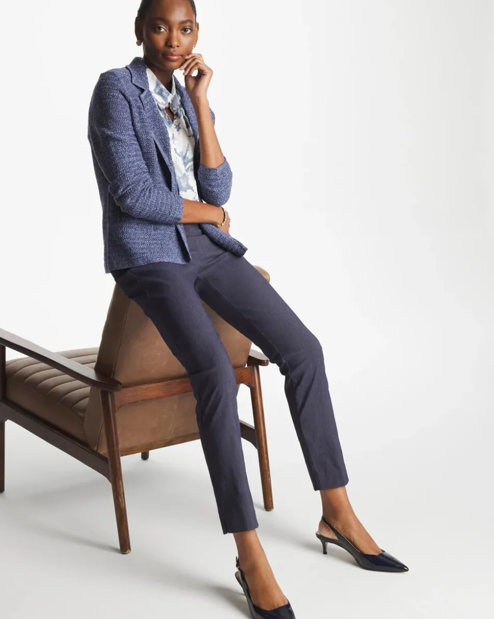 Indigo Brigitte™ Slim Pull-On Ankle Pants
