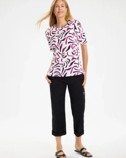 Island Cotton Slub Crewneck Button Tee