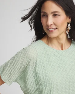 Jacquard Banded Hem Top