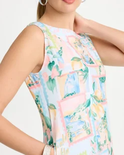 Jersey Knit Positano Shift Dress