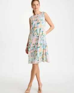 Jersey Knit Positano Shift Dress