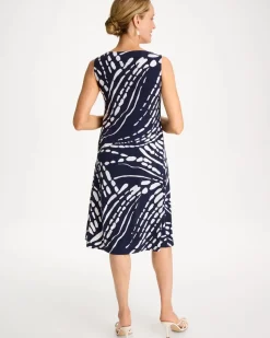 Jersey Knit Printed Shift Dress