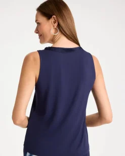 Jersey Satin Tank Top
