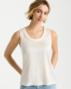 Jersey Satin Tank Top