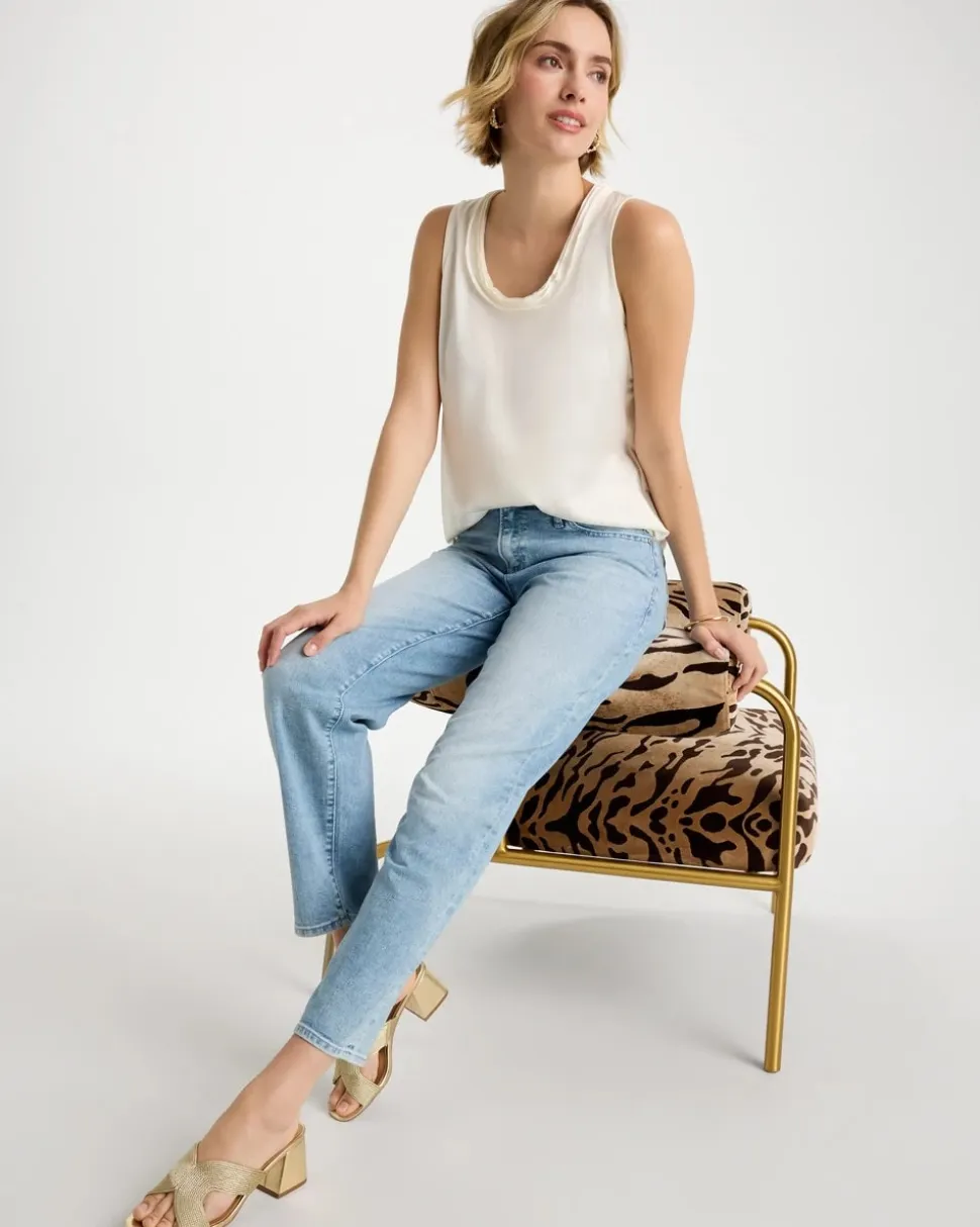 Jersey Satin Tank Top
