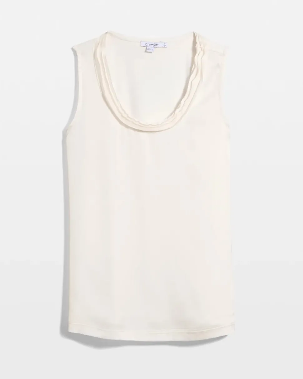 Jersey Satin Tank Top
