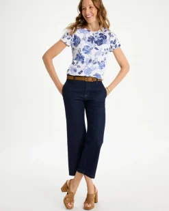 Jolene Cotton Stretch Cap Sleeve Tee