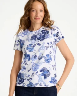 Jolene Cotton Stretch Cap Sleeve Tee