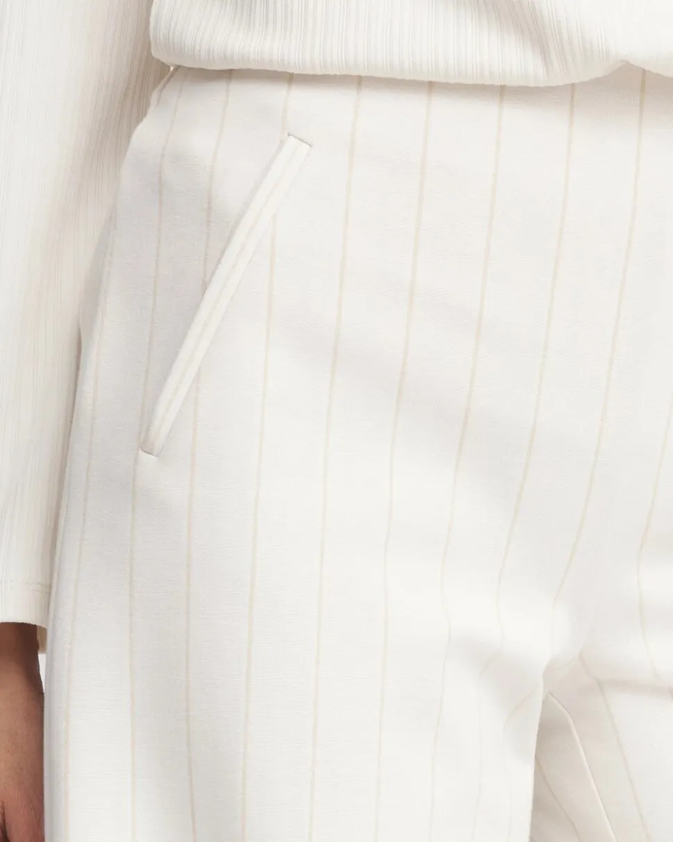 Juliet 360 Pinstripe Wide-Leg Pants