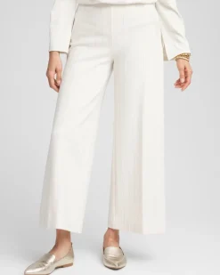 Juliet 360 Pinstripe Wide-Leg Pants