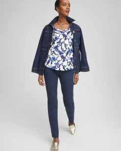 Juliet Slim Trim Detail Ankle Pants