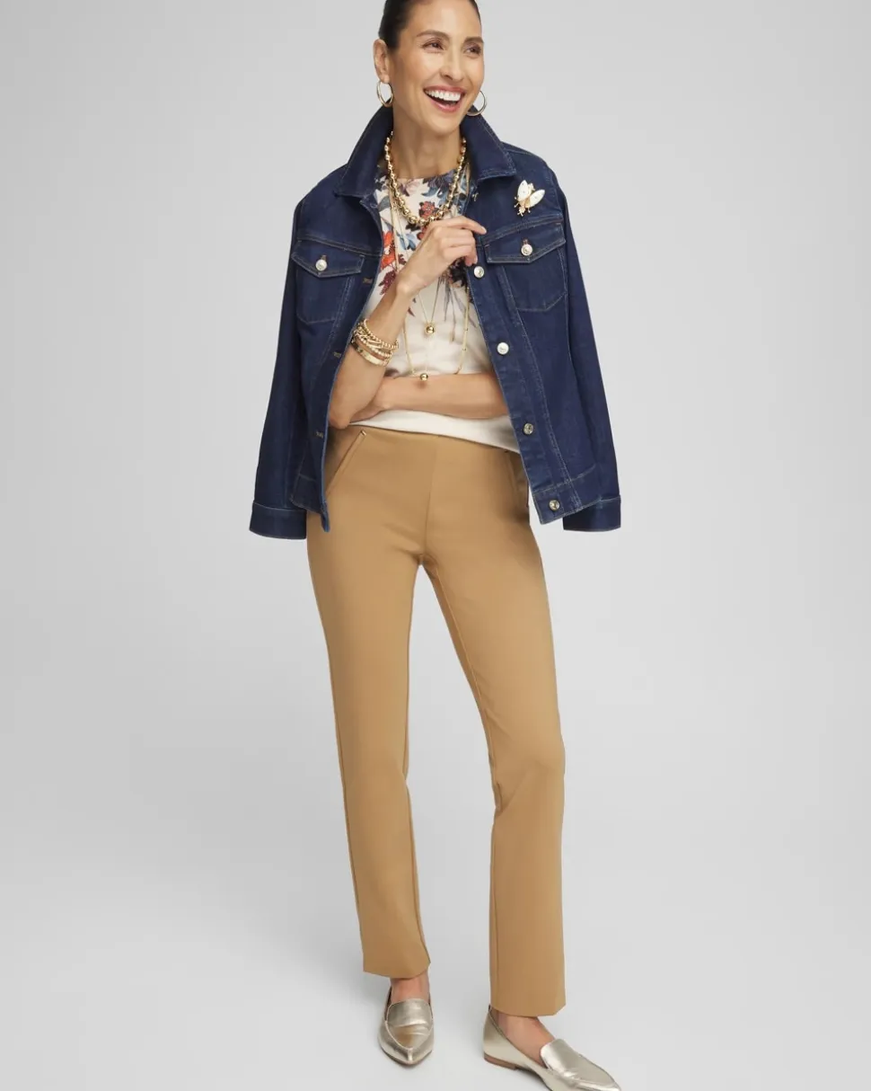 Juliet Slim Trim Detail Ankle Pants
