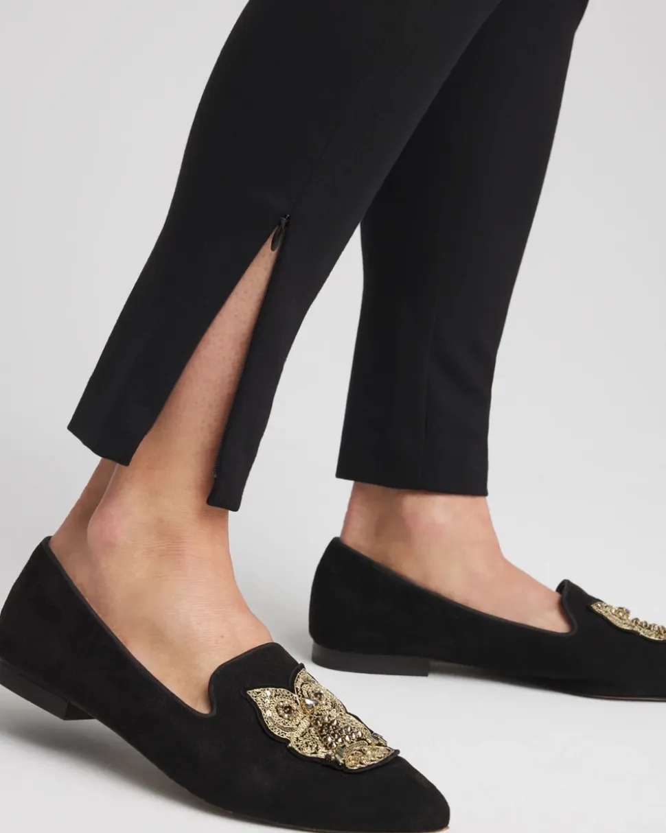 Juliet Slim Zip-Ankle Leggings