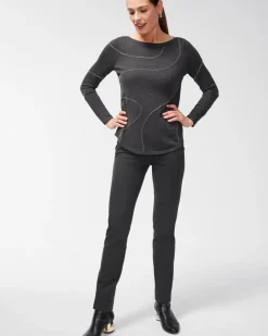 Juliet Trim Detail Ponte Pants