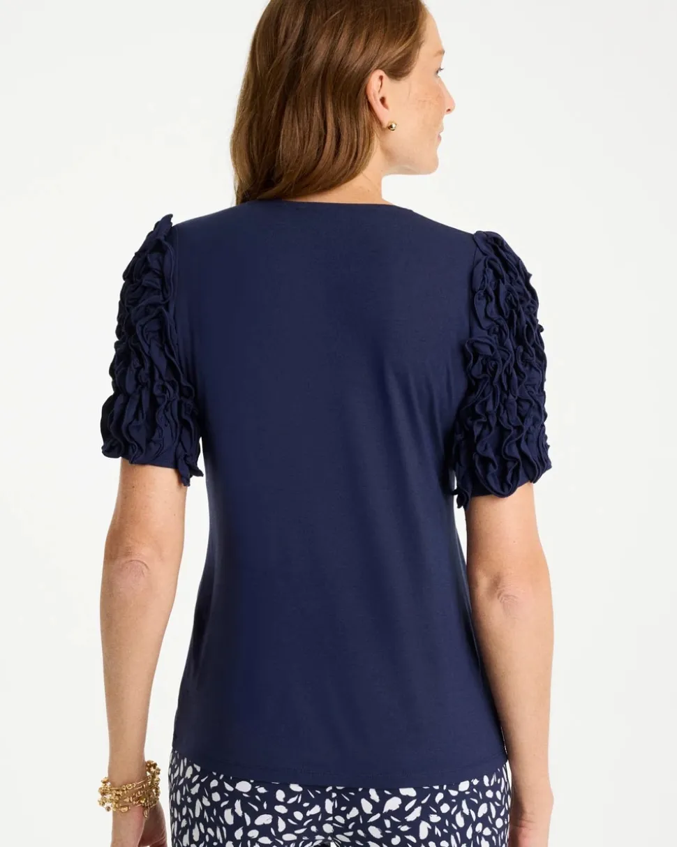 Knit 3D Sleeve Tee