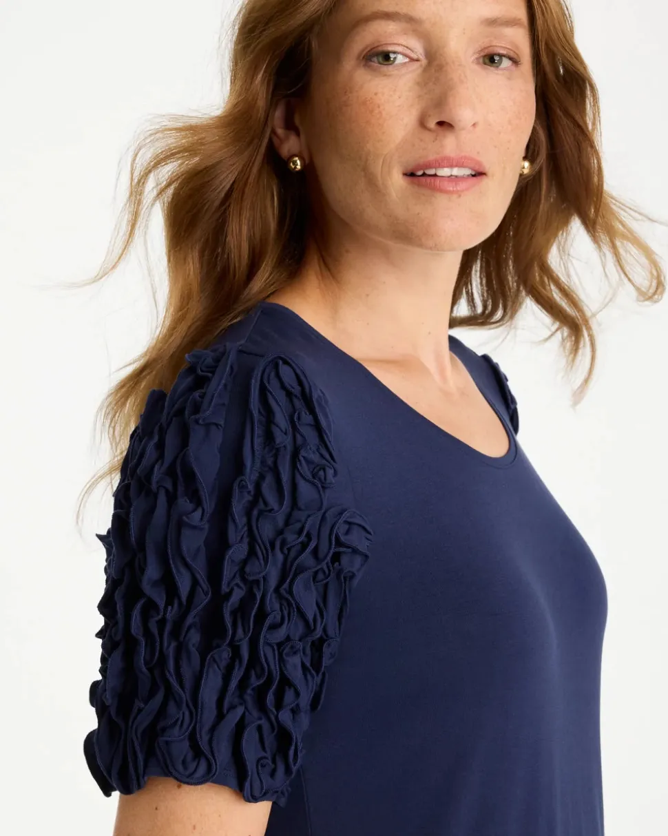 Knit 3D Sleeve Tee