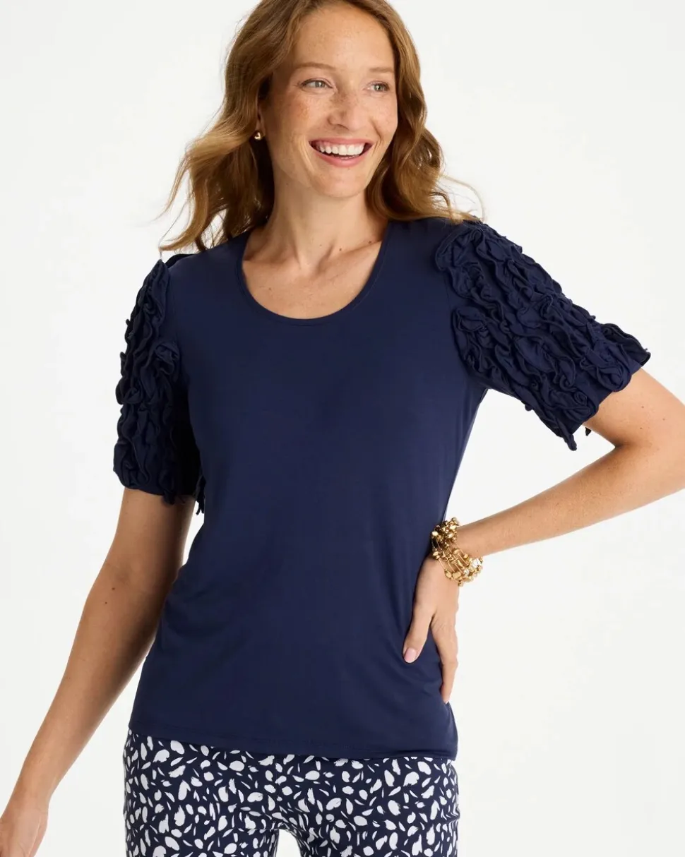 Knit 3D Sleeve Tee